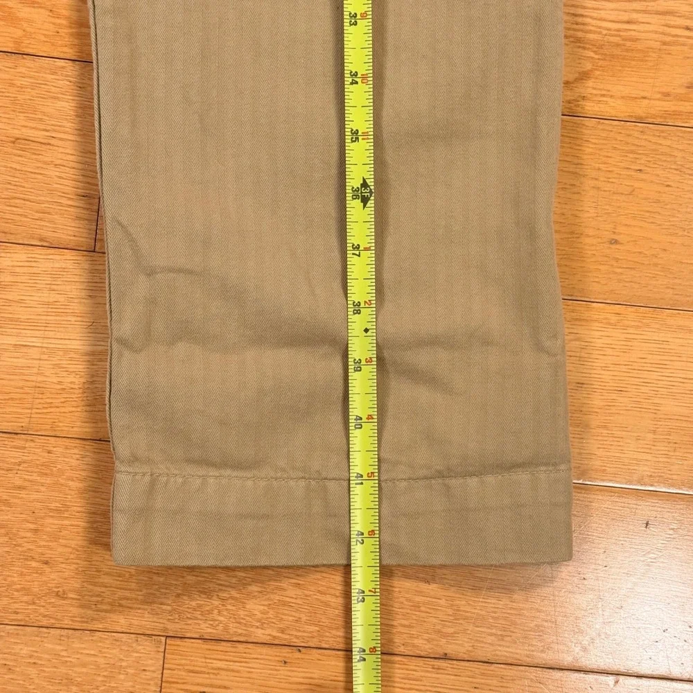 *NWT* Tellason Fatigue Pant Straight Herringbone Khaki Mens Size 29 New